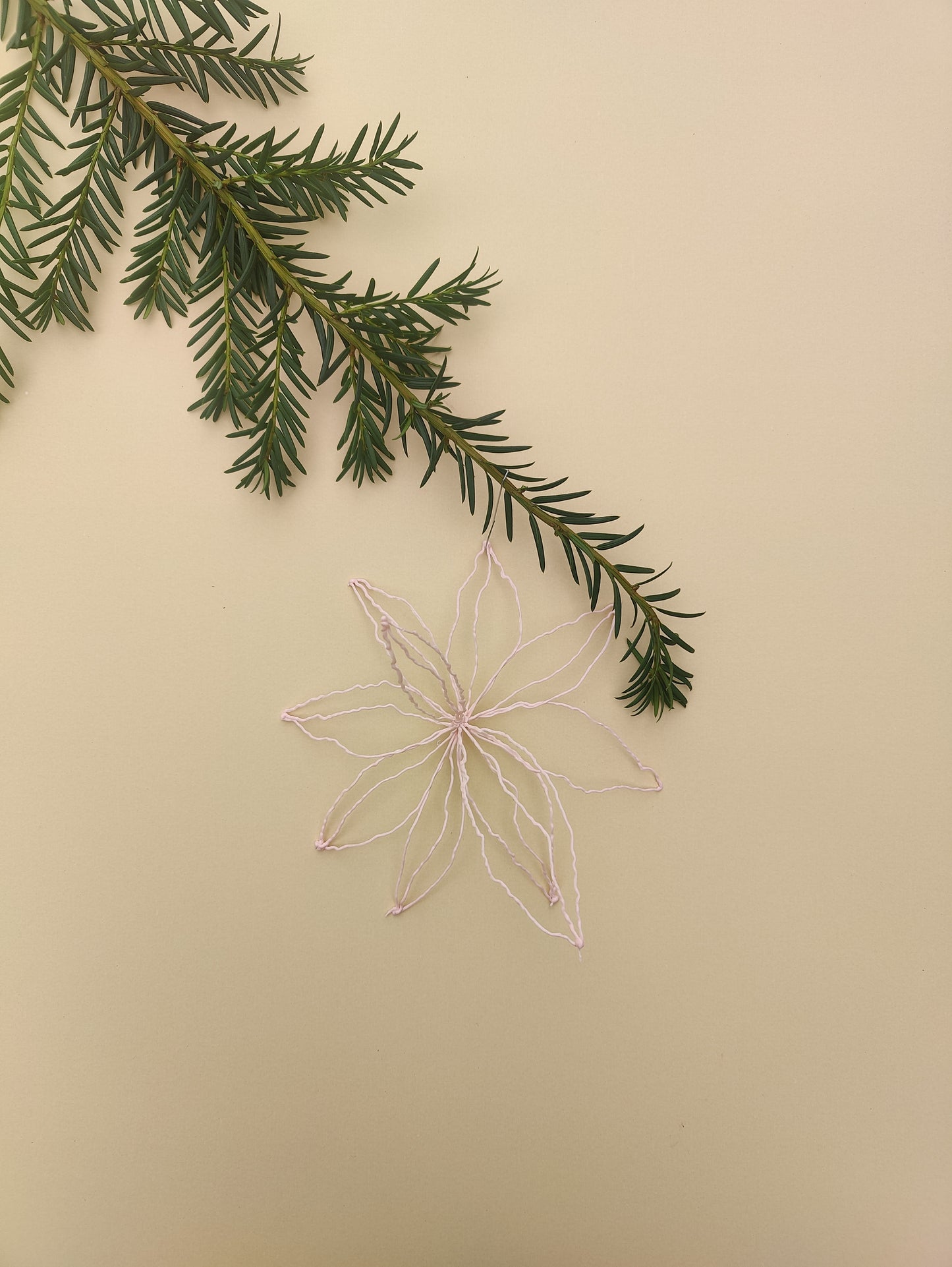 Christmas tree ornaments nr2 SET5X- light pink
