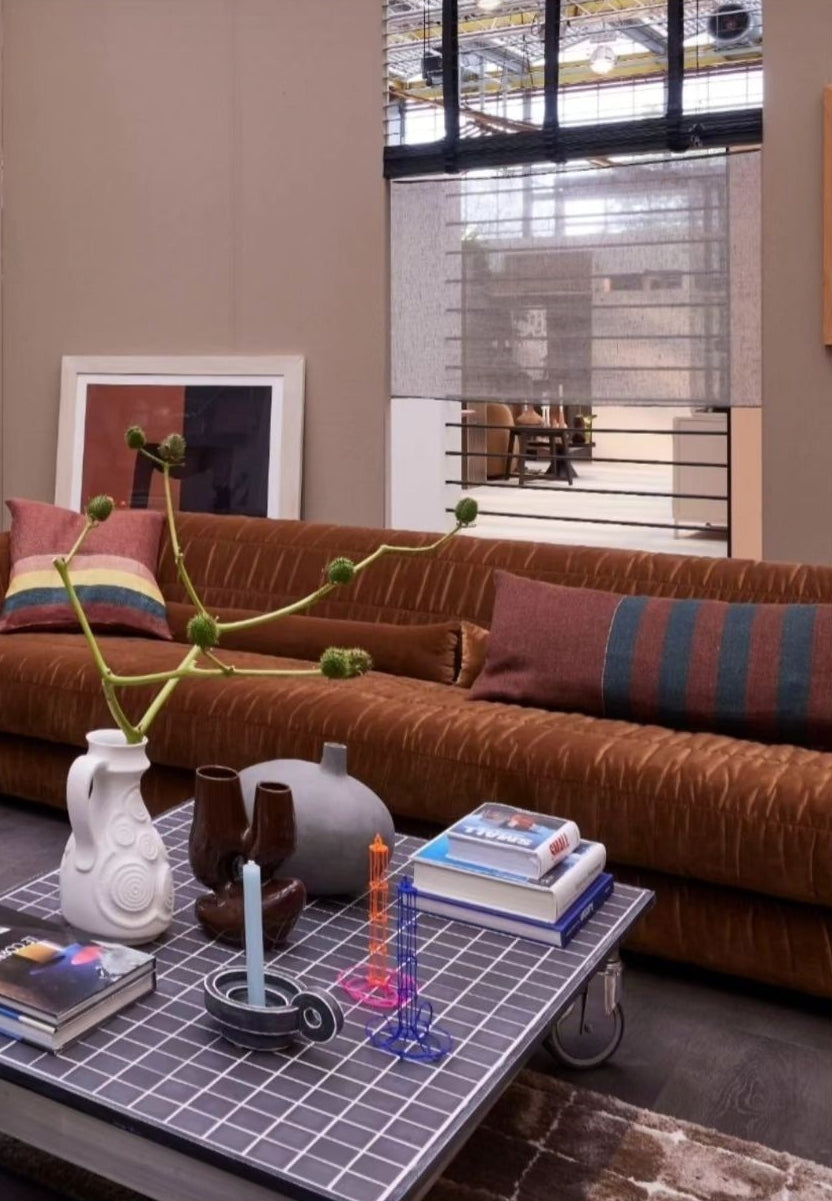 Candleholder - pink/orange