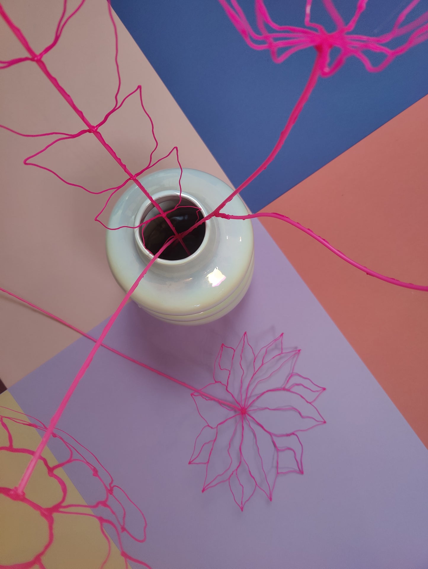 Blad | Neon roze