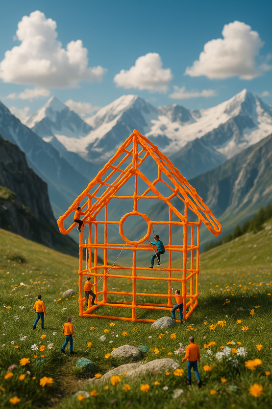 Vogelhuisje | Neon Oranje