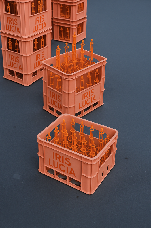 Candleholder - orange