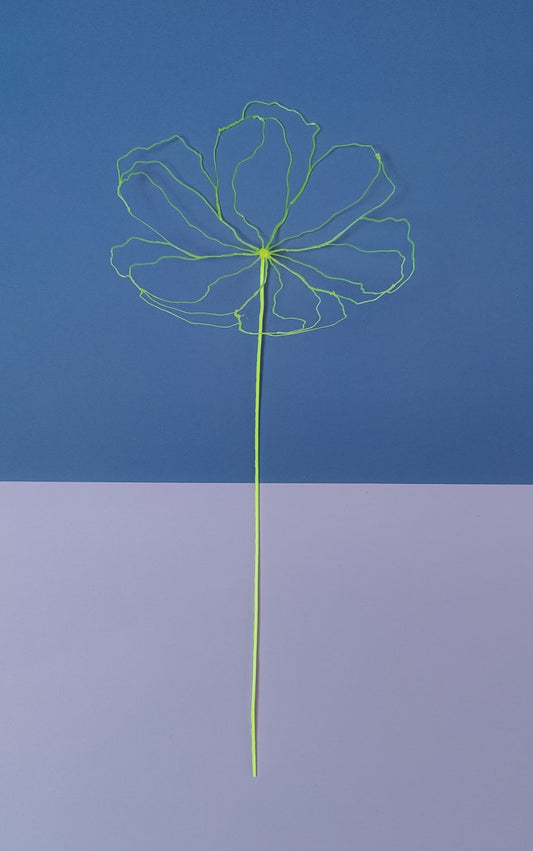 Neon yellow flower