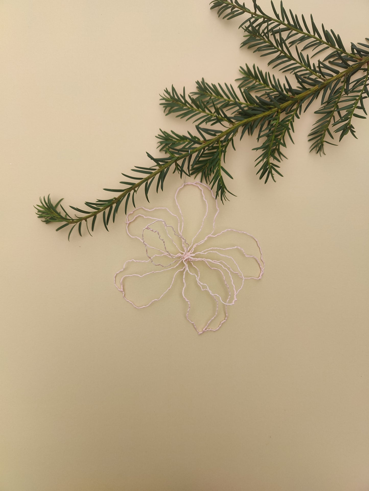 Christmas tree ornaments nr1 SET5X- Light pink