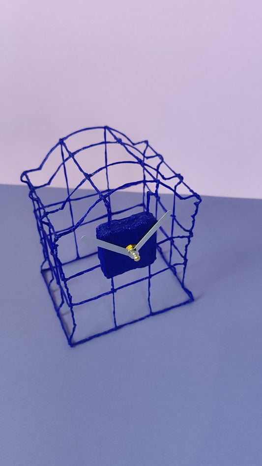 Clock S - blue