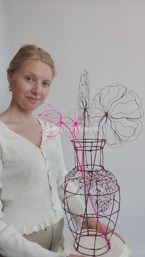 Sculpturale Bloemen + Design vaas | Neon & Schaduw