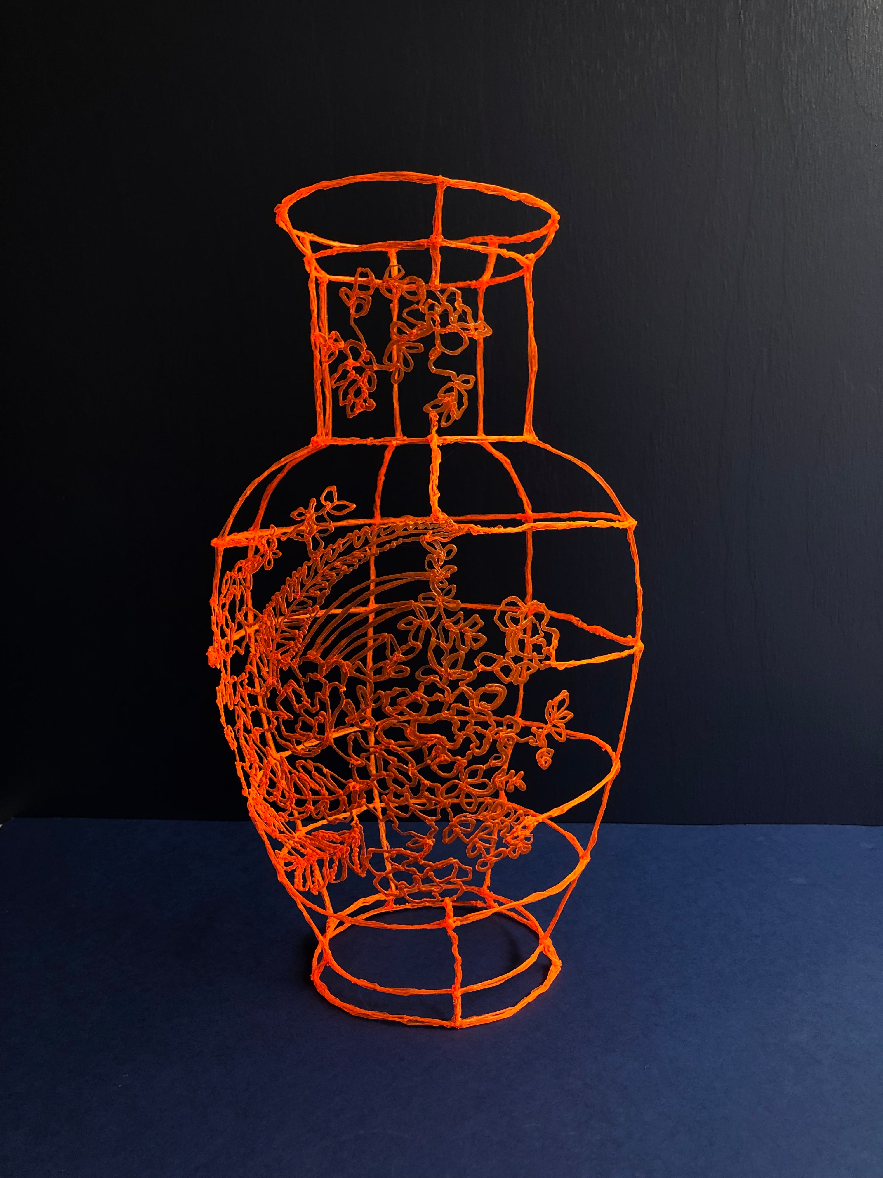 SHOWUP | Vase with flowers  | Orange